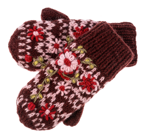 
                  
                    Floral Wool Mittens
                  
                