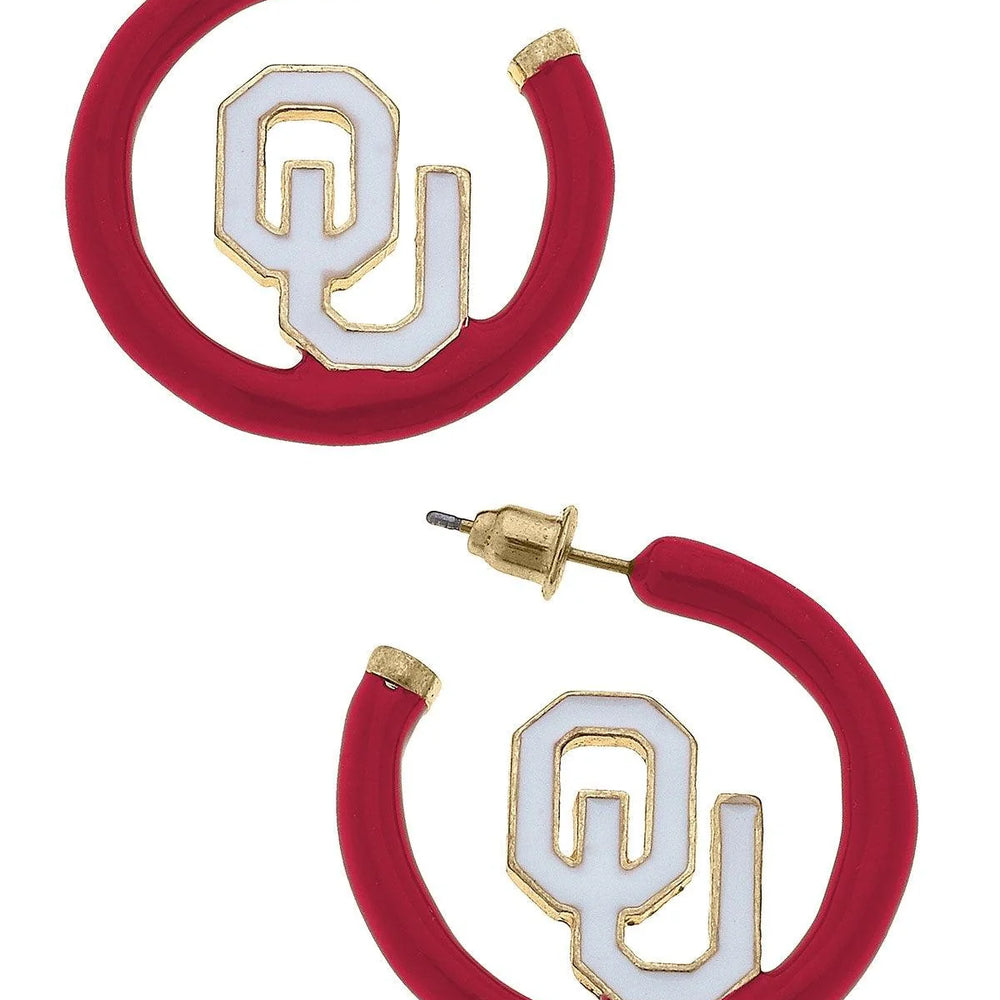 Game Day Enamel Logo Earrings