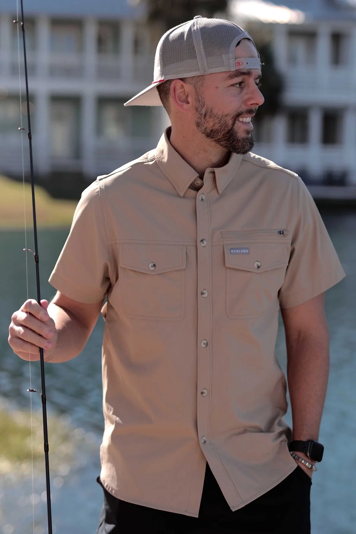 Performance Fishing Button Down - Cobblestone