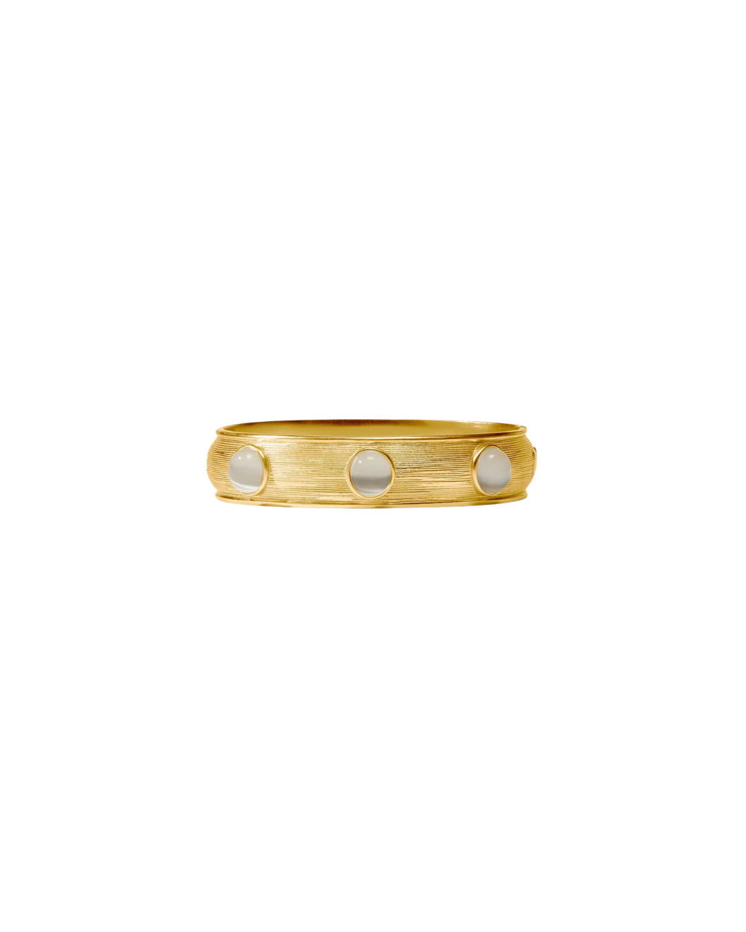 Cobblestone Stone Bangle - Ivory Cats Eye