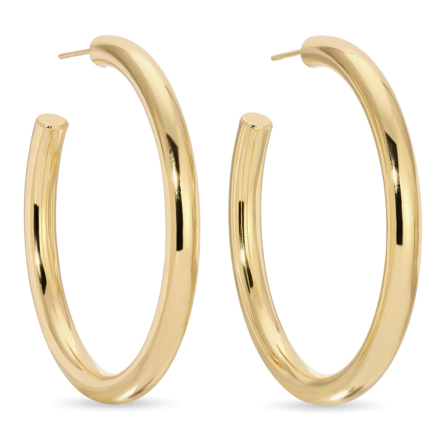 Large Thick Hoops - Gold