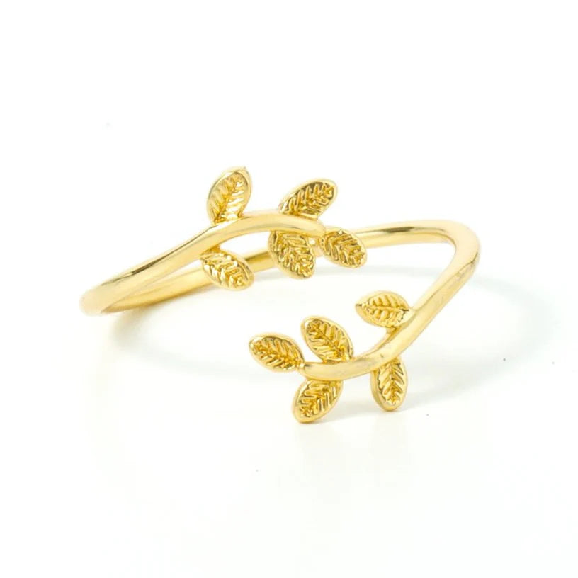 Gold Leaves Ring - Gold