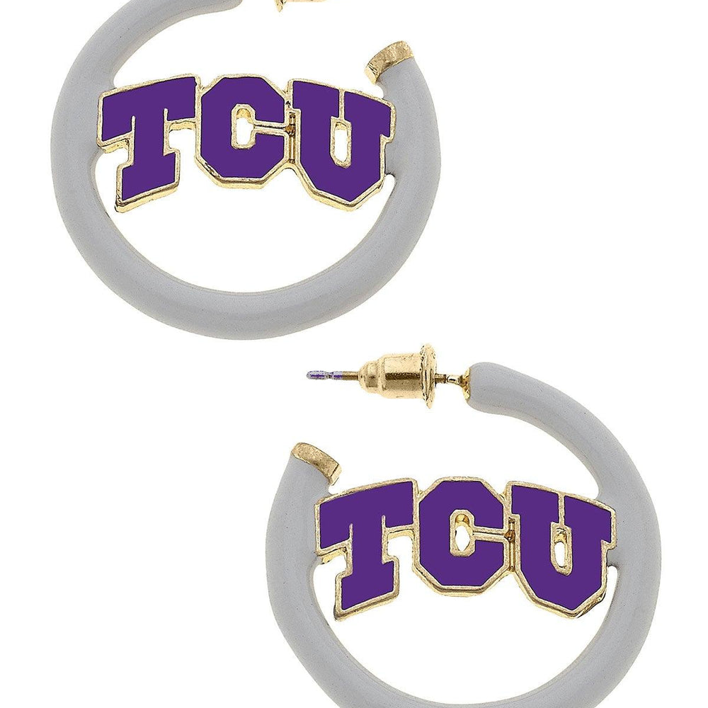 Game Day Enamel Logo Earrings