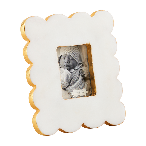 Rectangle Scallop Marble Frame