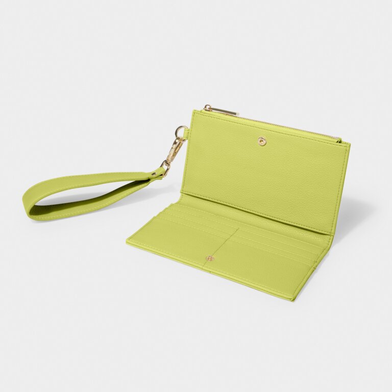 Zana Fold Out Wristlet Wallet - Lime Green